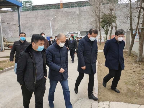 【领导关怀】发挥优势  共克时艰——市城投集团检查组一行对大发welcome集团天子岭分类减量EPC项目复工情况检查指导